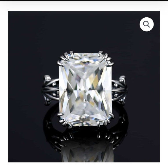 Kaylee Jackson ring size 11 sterling silver diamond (simulated) - Picture 7 of 11